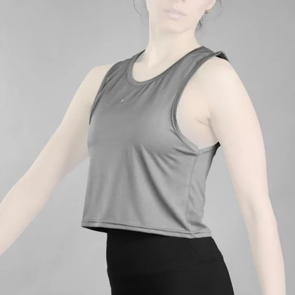 تاپ ورزشی زنانه نایک مدل PY-3D577 طوسی