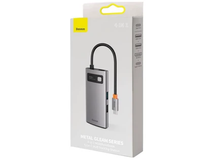 هاب 4 پورت بیسوس Baseus Metal Gleam 4 in 1 Multifunctional Type-C HUB 100W CAHUB-CY0G