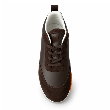 کتانی هرمس قهوه‌ای کد 2354 / HERMES SNEAKERS