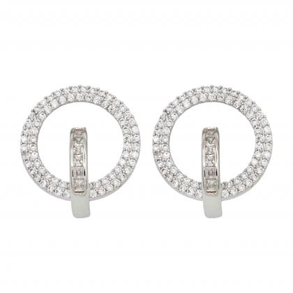 گوشوار زنانه مدل دایره ای