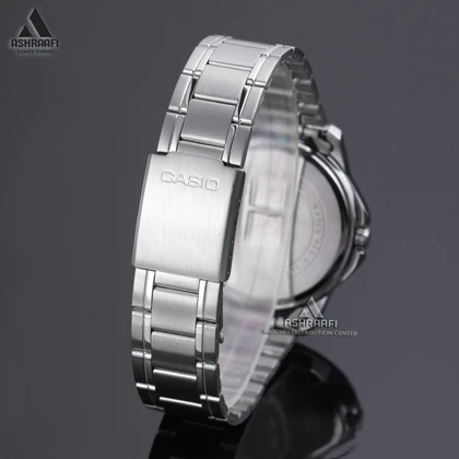 ساعت کاسیو صفحه نقره‌ای Casio MTP-V004D-7B2