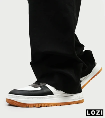 کفش کتانی مردانه و زنانه مشکی طوسی نایک NIKE AIR FORCE مدل 4191