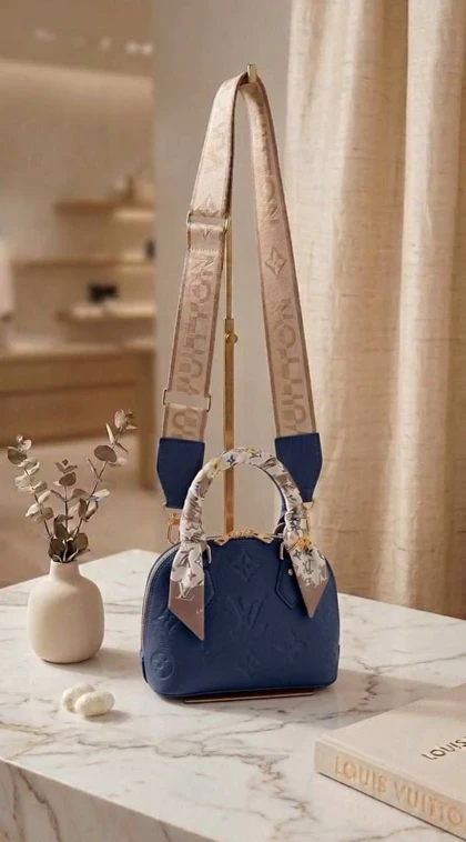 کیف دخترانه صندوقی رنگ سورمه ای