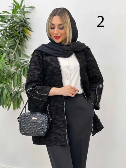 مانتو فکورا مروارید دوزی