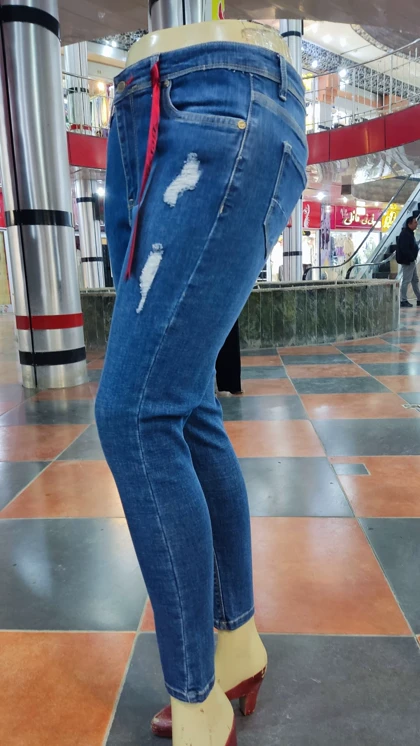 شلوار لی جذب زاپ‌دار کد13