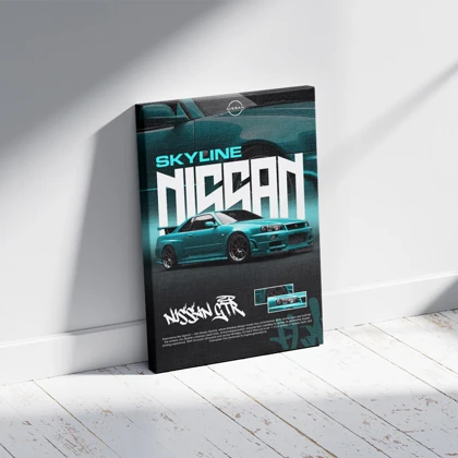 تابلو ماشین نیسان اسکایلاین GTR