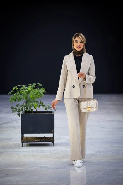 مانتو شلوار یقه بلیزر ایمبالانس