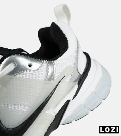 کفش کتانی مردانه و زنانه سفید مشکی Nike cushlon مدل 7788