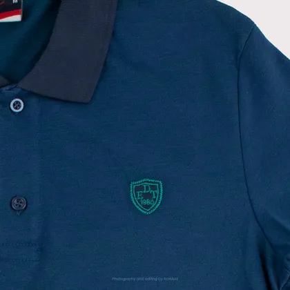 پولوشرت - Eden Time Polos Metallic Blue/Green Logo