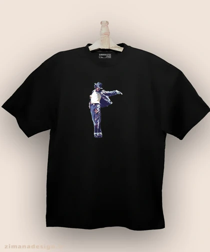 تیشرت لش مردانه و زنانه طرح مایکل جکسون کد 976