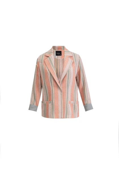 کت لینن ژاکارد - 2130