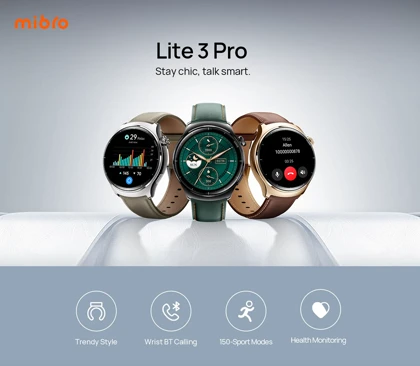 ساعت هوشمند میبرو Watch Lite 3 Pro با نمایشگر AMOLED و GPS