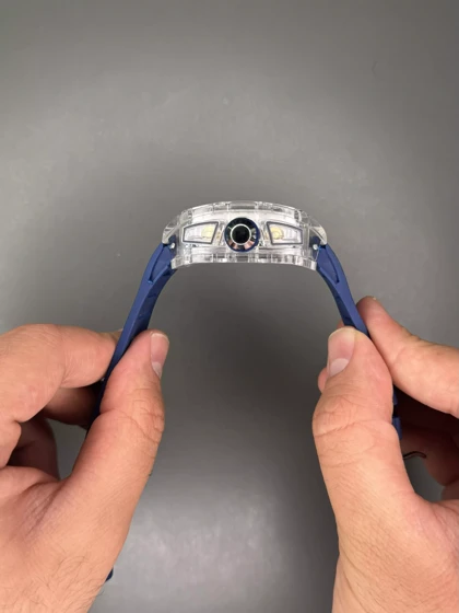 ساعت مچی ریچارد میل کورنوگراف قاب پلاستیکی بند سرمه ای Richard Mille