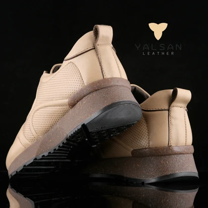 کفش روزمره زنانه چرم یلسان مدل ناتاشا کد 632-GN