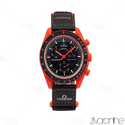 ساعت امگا سواچ Omega-Swatch ماموریت به زمین قرمز مشکی 106197
