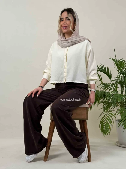 شومیز کراپ سیلک زنانه ریرا