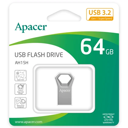 فلش مموری اپیسر Apacer مدل AH15H ظرفیت 64 گیگابایت USB 3.2