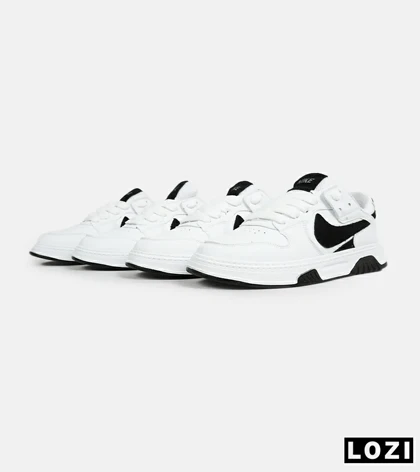 کفش کتانی بزرگ پا سفید مشکی NIKE AIR FORCE