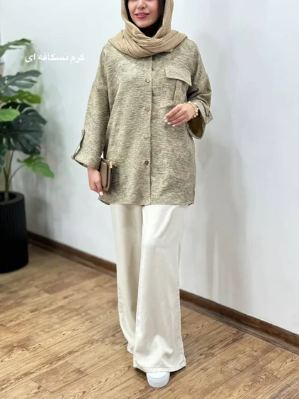 مانتو جلو دکمه مهشید