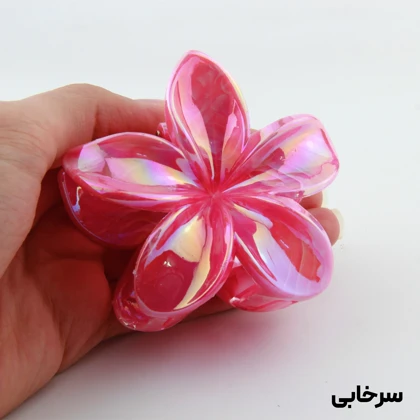 کلیپس دخترانه مدل پلومریا شبرنگی سایه روشن