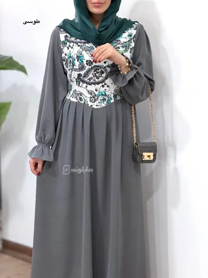 پیراهن مانتویی سوزندوزی آیسو شکوفه