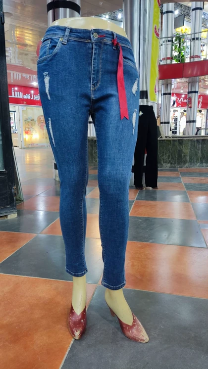 شلوار لی جذب زاپ‌دار کد13