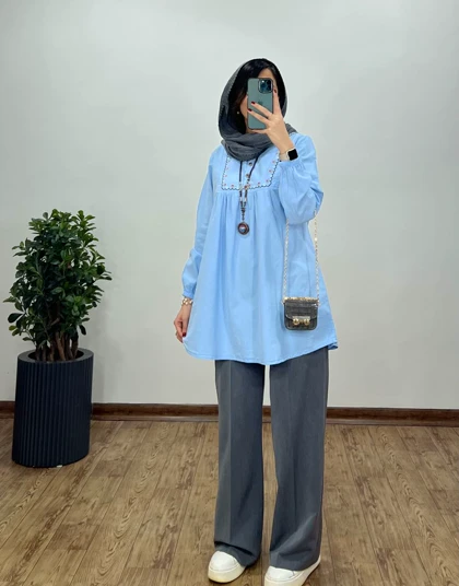 مانتو گلدوزی گیسو 4