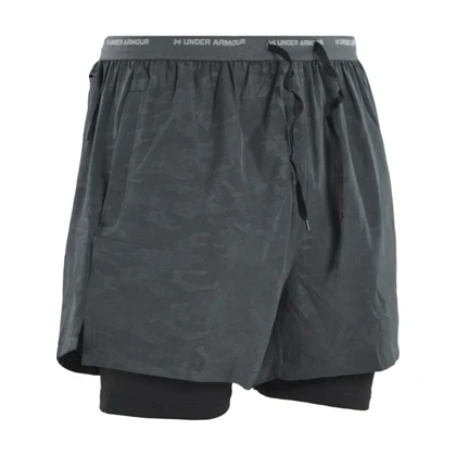 شلوارک کشاله دار ورزشی مردانه آندر آرمور مدل Heat Gear-2334 چریکی طوسی