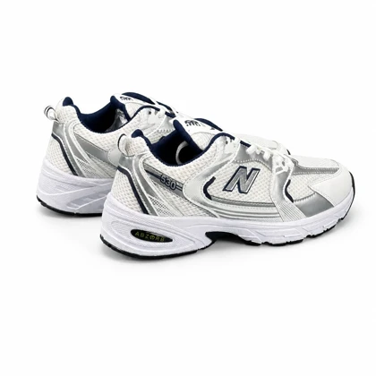 کفش کتانی مردانه مدل نیوبالانس530 سفید سرمه ای New BALANCE530