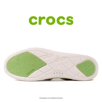 لوفر زنانه کراکس - Crocs Walu Canvas Loafer Smoke/Buttercup