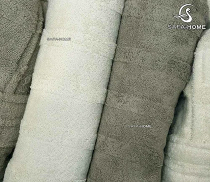 ست حوله عروس و داماد سالینا سبز روشن و سدری