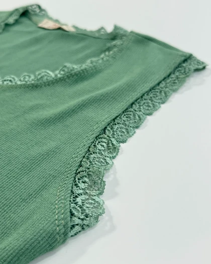 تاپ کبریتی لبه توری گلناز کد محصول 1673