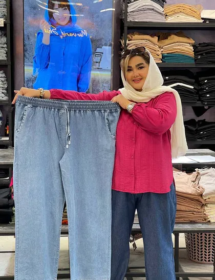 شلوار جین بگ کاغذی کد : 100301