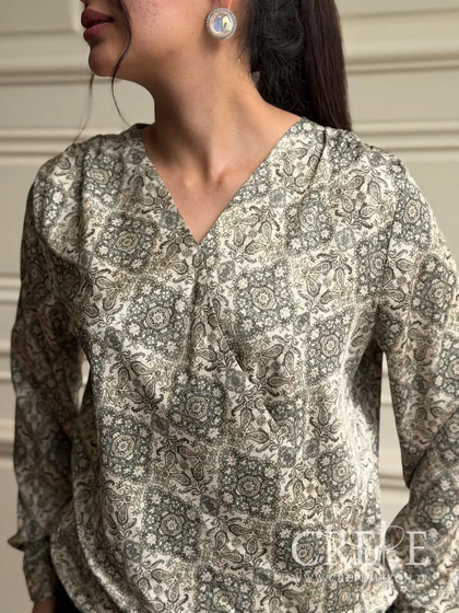 شومیز چپ و راستی طرحدار