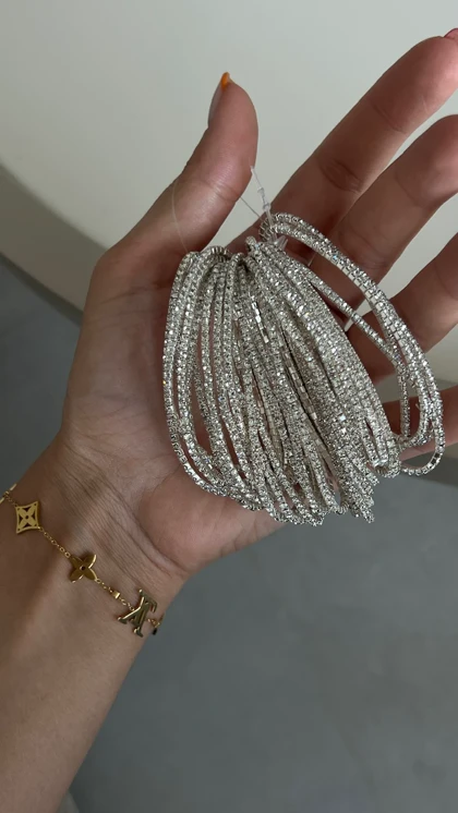 دستبند کشی نقره ای