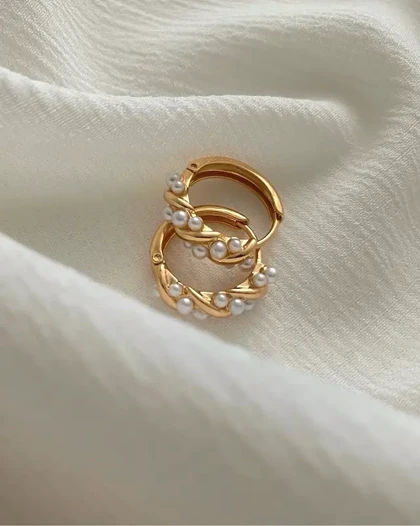 گوشواره موج مرواریدی ژوپینگ