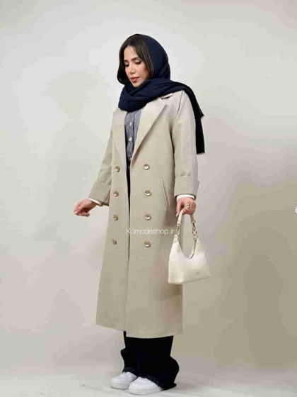 لانگ کت زنانه مدل نیلو