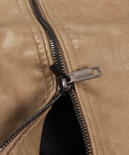 کت چرم مردانه ساده 8822