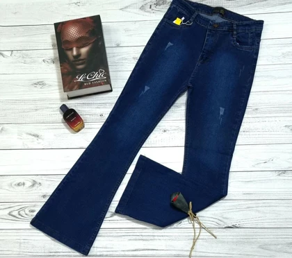 شلوار جین ترک مدل دمپا بوتکات کد 10102