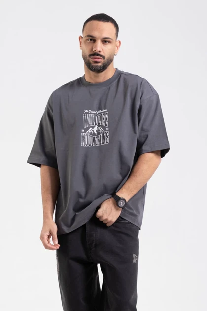 تیشرت باکسی PULL & BEAR یونیسکس