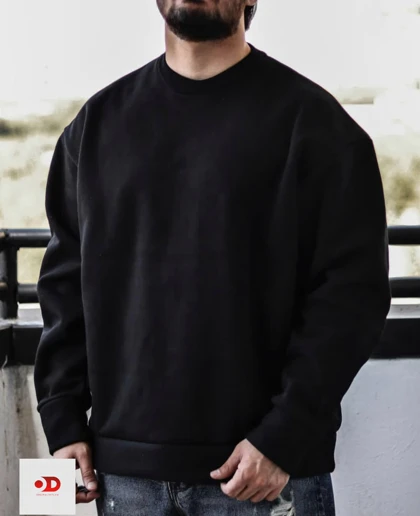 دورس سه نخ پنبه یقه گرد مشکی کیفیت پرمیوم پلاس با ضمانت