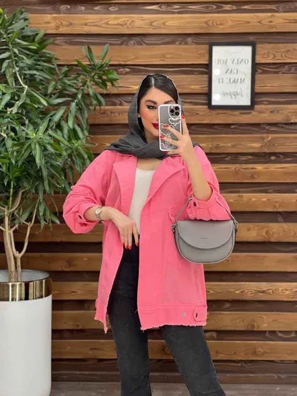 مانتو لینن جیب کج ریش دار