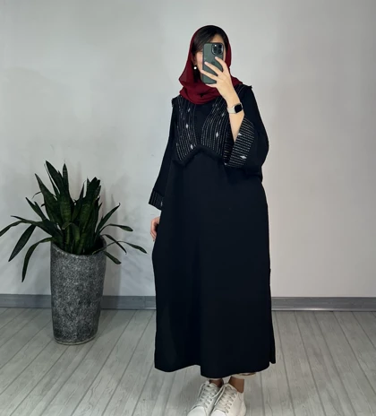 مانتو بلند مزونی ماهین