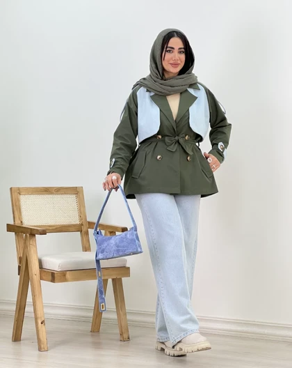 بارانی ترکیبی مهسان(3)کد:4363