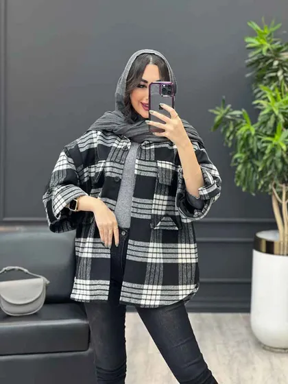 شکت چهارخونه آستین پاگن