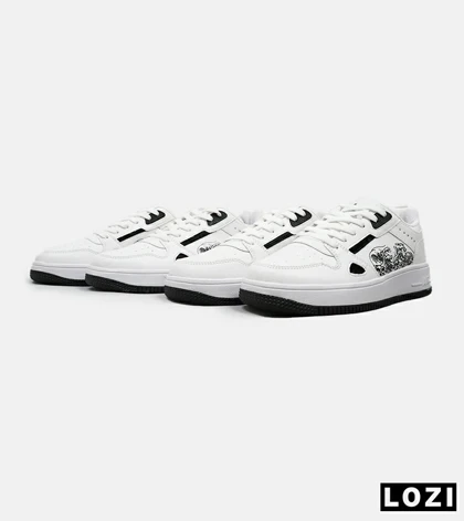 کفش کتانی مردانه سفید مشکی NIKE AirForce Draw
