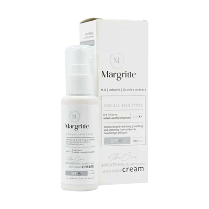 کرم روشن کننده و ضدلک دست spf15 مارگریت 50 میل