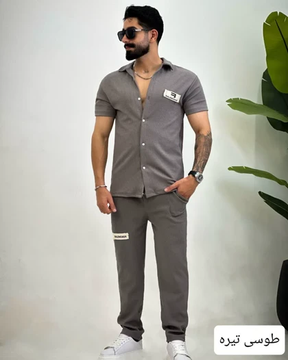 ست پیراهن وشلوار تندیس_کد4433