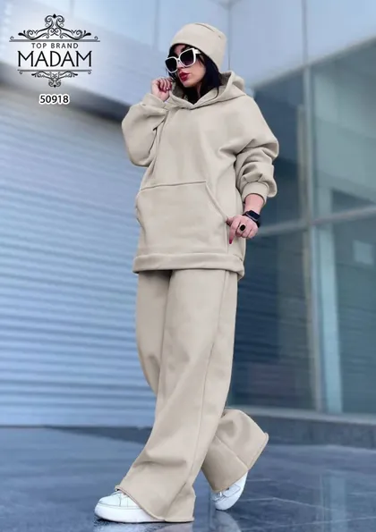 ست هودی و شلوار بگ زنانه madam