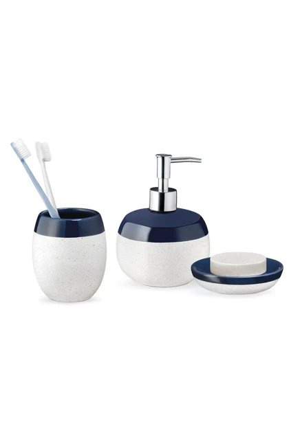 ست حمام Madame Coco مدل Diahna سرامیکی - خاکستری